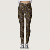 Bruine Safari Dierenprint Leggings (Voorkant)