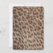 Bruine Safari Leopard Animal Sparkle Verjaardag Kaart (Achterkant)