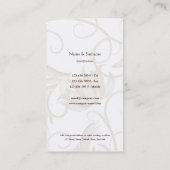 Bruine salonharing visitekaartje (Achterkant)