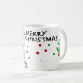 Bruine Santa en Rudolph speelse Kerst Mok (Voorkant rechts)