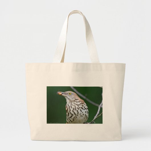 Bruine schaap met vangst van de dag grote tote bag (Voorkant)