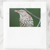 Bruine schaap met vangst van de dag rechthoekige sticker (Tas)