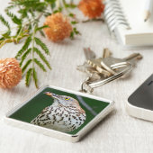 Bruine schaap met vangst van de dag sleutelhanger (Zijkant)