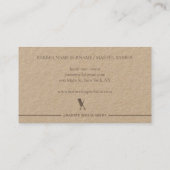 Bruine schaarser Hair Comb Barber shop Modern Visitekaartje (Achterkant)