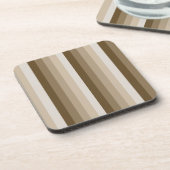 Bruine schaduwstrepen bier onderzetter (Linkerzijde)