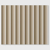 Bruine schaduwstrepen cadeaupapier (Vlak)