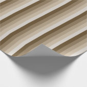 Bruine schaduwstrepen cadeaupapier (Hoek)