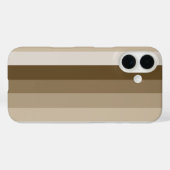 Bruine schaduwstrepen Case-Mate iPhone case (Achterkant (horizontaal))