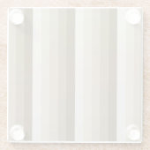 Bruine schaduwstrepen glazen onderzetter (Achterkant)