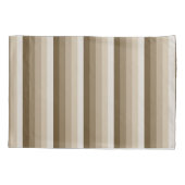 Bruine schaduwstrepen kussensloop (Achterkant)