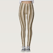 Bruine schaduwstrepen leggings (Voorkant)