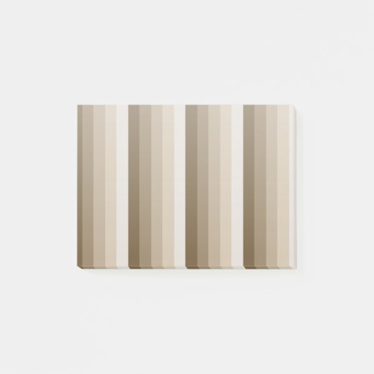 Bruine schaduwstrepen post-it® notes (Voorkant)