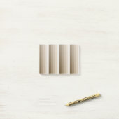 Bruine schaduwstrepen post-it® notes (Op bureau)