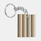Bruine schaduwstrepen sleutelhanger (Voorkant Links)