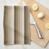 Bruine schaduwstrepen theedoek (Quarter Fold)