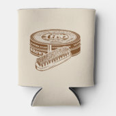 Bruine schoen polish tin blikjeskoeler (Voorkant)