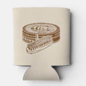 Bruine schoen polish tin blikjeskoeler (Achterkant)