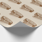 Bruine schoen polish tin cadeaupapier (Hoek)