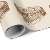 Bruine schoen polish tin cadeaupapier (Rol Hoek)