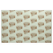 Bruine schoen polish tin stof (Fat Quarter)