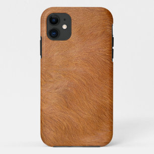 Bruine Schotse Hooglanders Vacht Textuur Case-Mate iPhone Case
