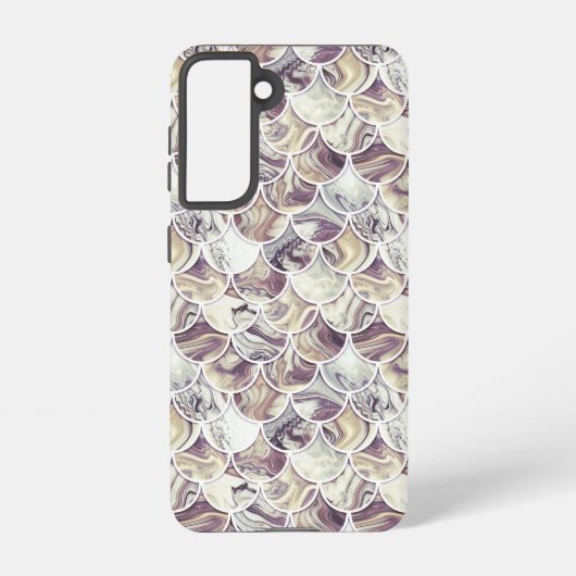  bruine schubben samsung galaxy hoesje (Achterkant)