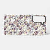  bruine schubben samsung galaxy hoesje (Achterkant horizontaal)