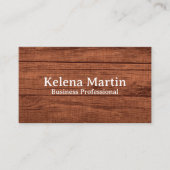 Bruine schuur Houten muur textuur Visitekaartje (Voorkant)