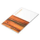 bruine schuur planken Thunder_Cove Notitieblok (Schuin)