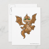 Bruine Scorchio Briefkaart (Voorkant / Achterkant)