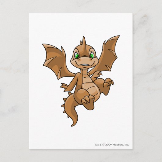 Bruine Scorchio Briefkaart (Voorkant)