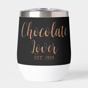 Bruine Script Vastgestelde Chocolade Liefhebber