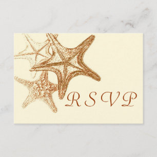 bruine seastar RSVP Kaartje