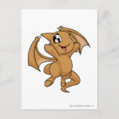 Bruine Shoyru Briefkaart (Voorkant)