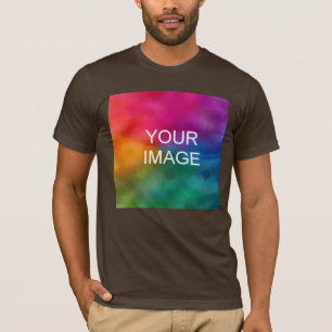  bruine Sjabloon Voeg Afbeelding Logo toe T-shirt
