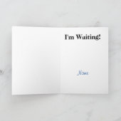 Bruine Skin Cop & Mistletoe Christmas Kaart (Binnen)