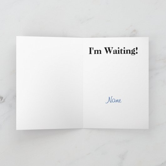 Bruine Skin Cop & Mistletoe Christmas Kaart (Binnen)