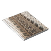 Bruine Skyscraper Texture Notitieblok (Schuin)