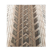 Bruine Skyscraper Texture Notitieblok (Voorkant)