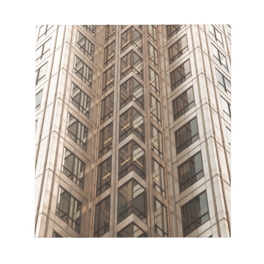 Bruine Skyscraper Texture Notitieblok (Voorkant)