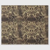 Bruine slang cadeaupapier (Vlak)