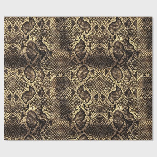 Bruine slang cadeaupapier (Vlak)