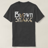 Bruine slang t-shirt (Design voorkant)