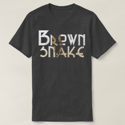 Bruine slang t-shirt (Design voorkant)