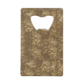 Bruine slangenhuid creditkaart flessenopener (Voorkant)