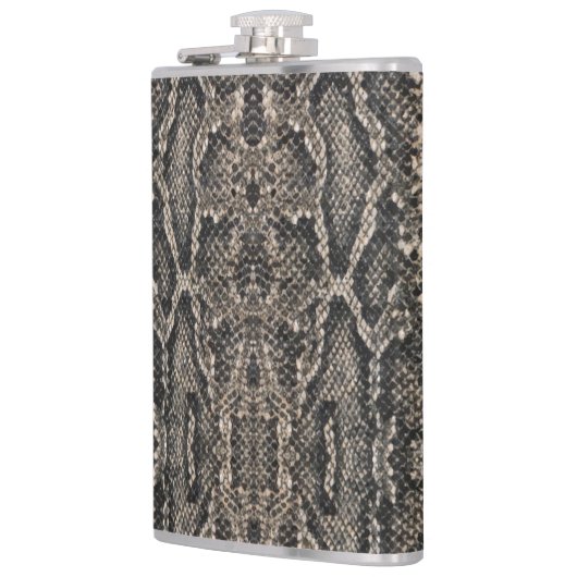 bruine slangenhuid | heupfles (Links)