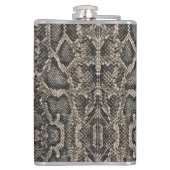 bruine slangenhuid | heupfles (Achterkant)