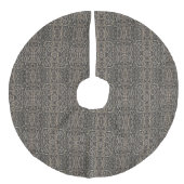 bruine slangenhuid | imitatie linnen kerstboom kleed (Voorkant)