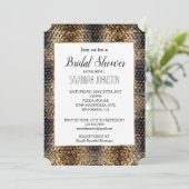 Bruine slangenhuid kaart (Staand voorkant)