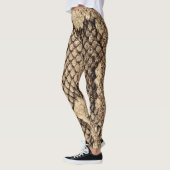 Bruine slangenhuid Leggings (Links)